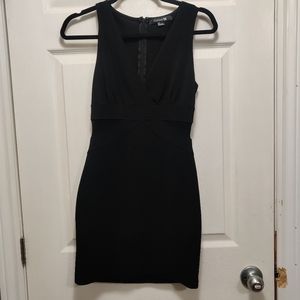 Forever 21 black bondage dress